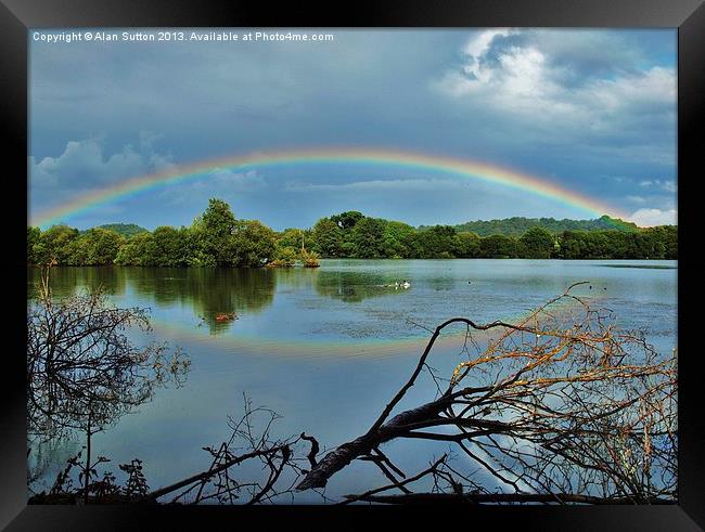 Reflections of a Rainbow Framed Print by Alan Sutton