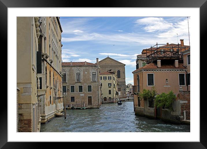 Venetian Canal Framed Mounted Print by Tony Murtagh