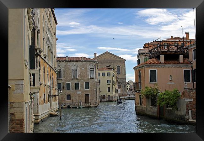 Venetian Canal Framed Print by Tony Murtagh