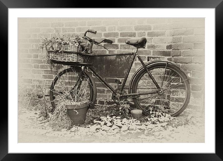 The Old Bike Framed Mounted Print by Scott Anderson