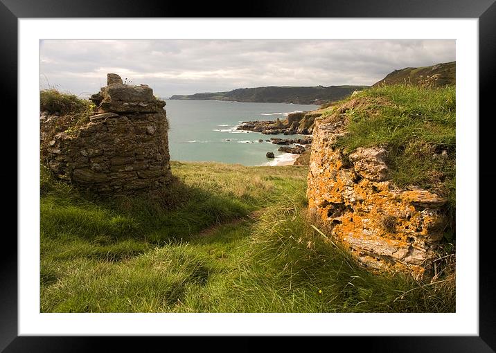 Lannacombe Bay, South West Coast Path Framed Mounted Print by Simon Armstrong