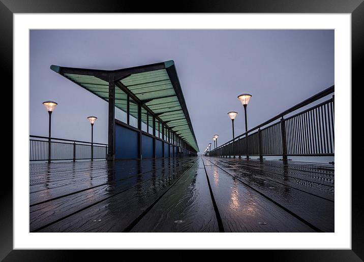 West Side Boscombe Pier Framed Mounted Print by Phil Wareham