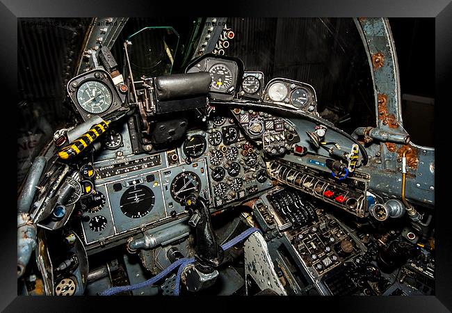Buccaneer Cockpit Framed Print by David McFarland