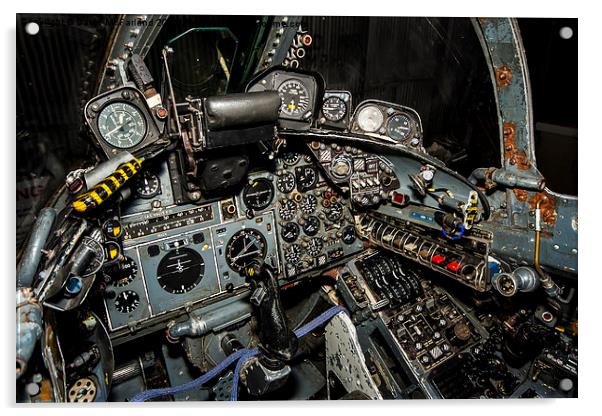 Buccaneer Cockpit Acrylic by David McFarland