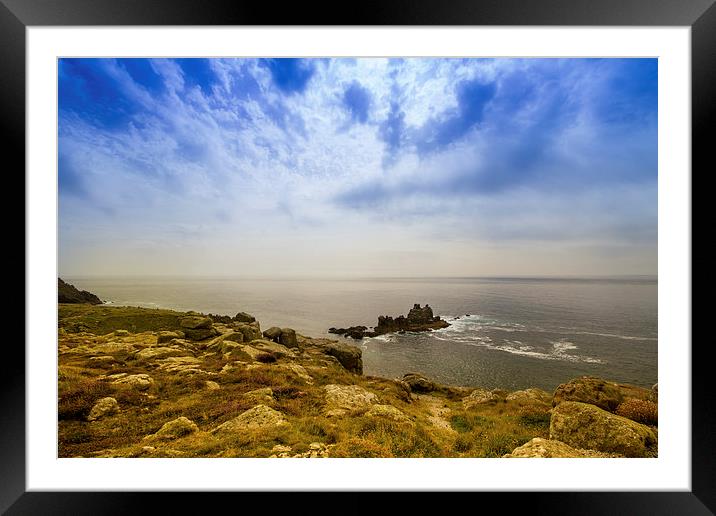 Lands End Framed Mounted Print by Oxon Images