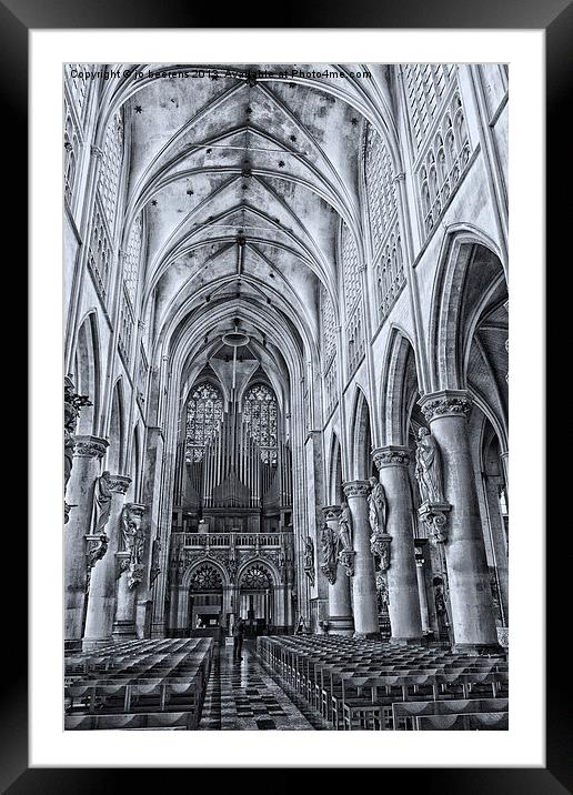 church interior Framed Mounted Print by Jo Beerens