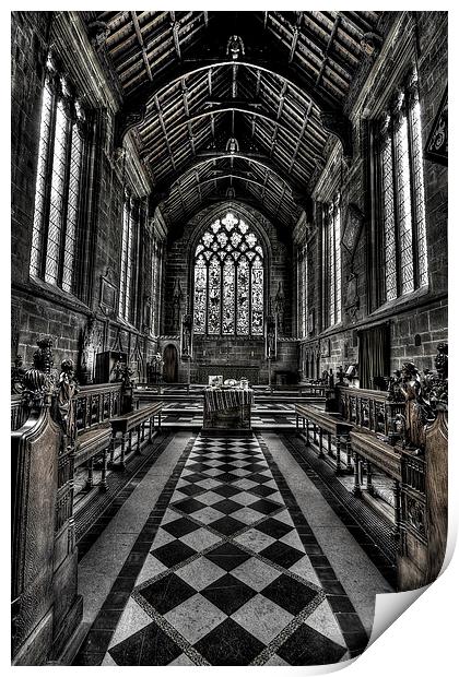 Tideswell Church Print by Perry Johnson