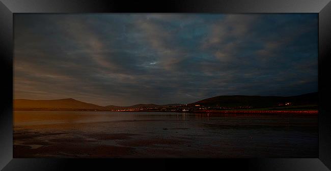 Evening in Dingle Bay Framed Print by barbara walsh