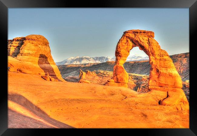 Delicate Arch Arches NP USA Framed Print by Gurinder Punn