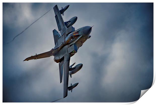 RAF Tornado at speed Print by Andrew chittock