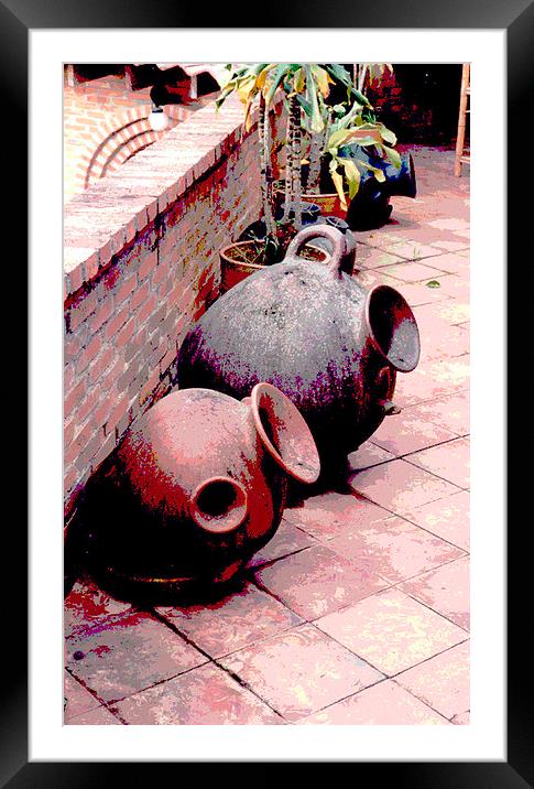 Pots in Alahuela Framed Mounted Print by james balzano, jr.