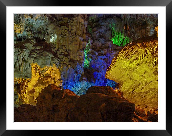 Ha Noi Cave Framed Mounted Print by colin chalkley