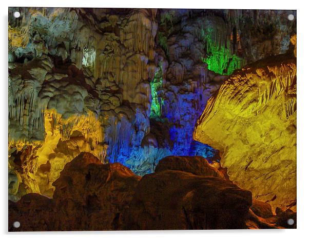 Ha Noi Cave Acrylic by colin chalkley