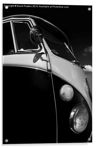 VW Split Screen camper / bus Acrylic by David Preston
