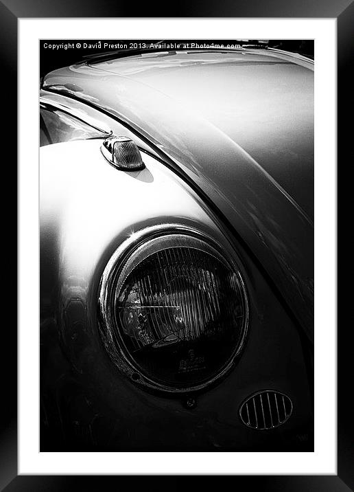 VW Beetle Framed Mounted Print by David Preston