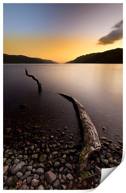 Loch Ness Monster Print by R K Photography