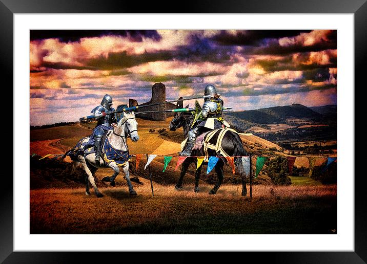 The Joust Framed Mounted Print by Chris Lord