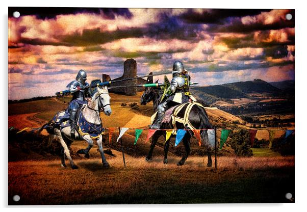 The Joust Acrylic by Chris Lord