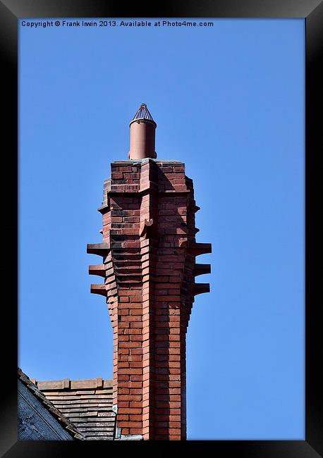 An elaborate chimney seen at Port Sunlight Village Framed Print by Frank Irwin