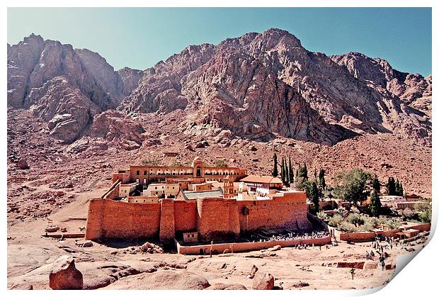 JST2097 St Catherine Monastery Print by Jim Tampin