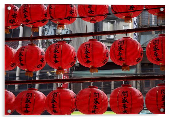 chinese lanterns Acrylic by anne lyubareva