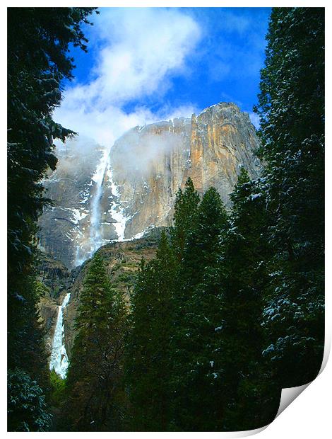 Yosemite Falls Print by Stephen Brown