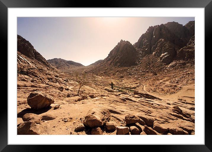 JST2100 Sinai desert Framed Mounted Print by Jim Tampin