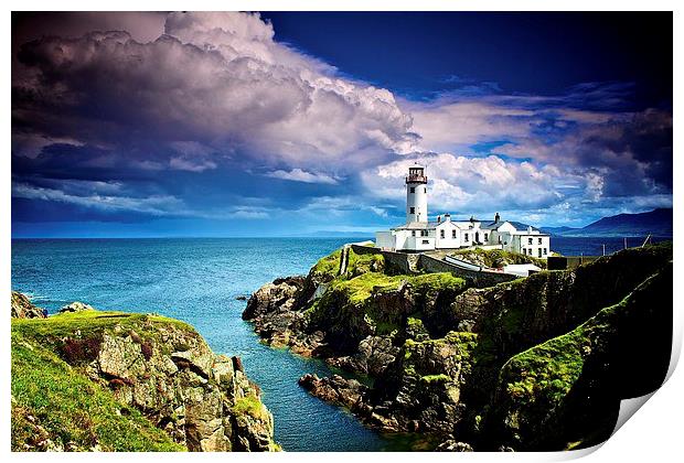 Lighthouse in Ireland Print by Richard Draper