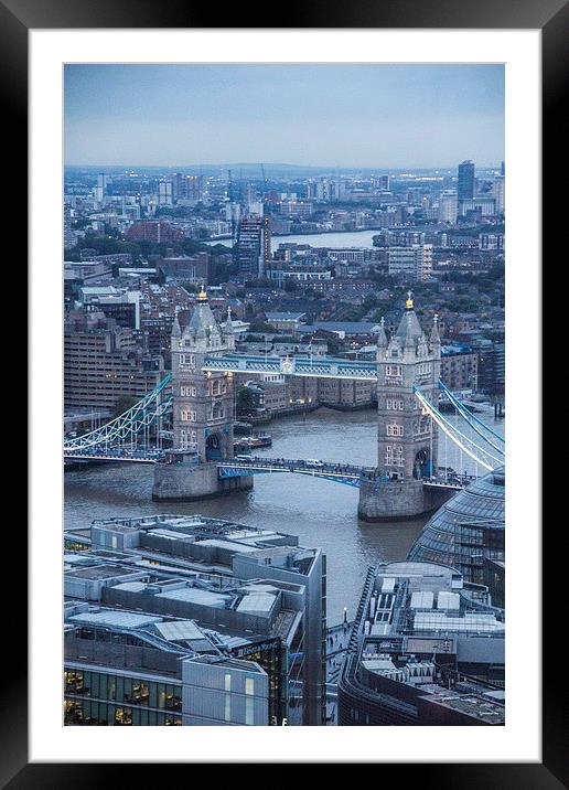 London Skyline Framed Mounted Print by Keith Thorburn EFIAP/b