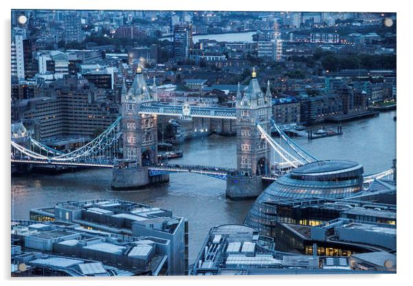 Tower Bridge London Acrylic by Keith Thorburn EFIAP/b