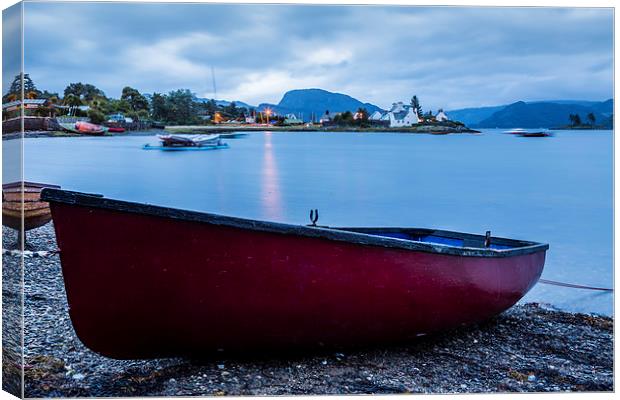 Plockton - Early Morning Canvas Print by David Lewins (LRPS)