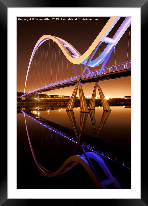 Infinity Bridge Framed Mounted Print by Darren Allen