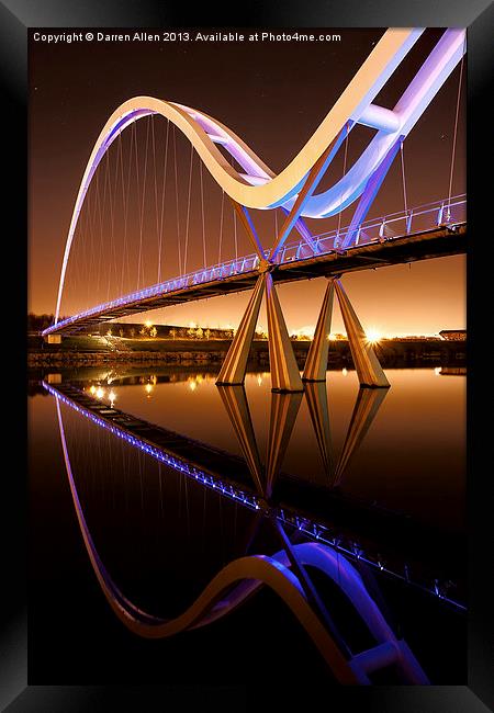 Infinity Bridge Framed Print by Darren Allen