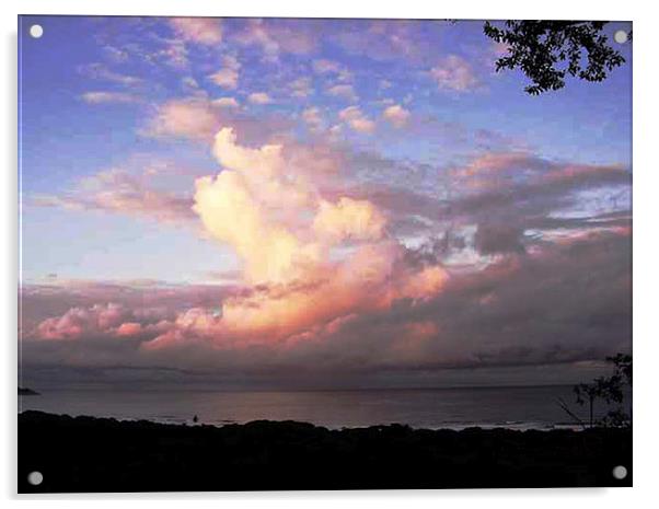 Sky Over Playa Guionnes Acrylic by james balzano, jr.