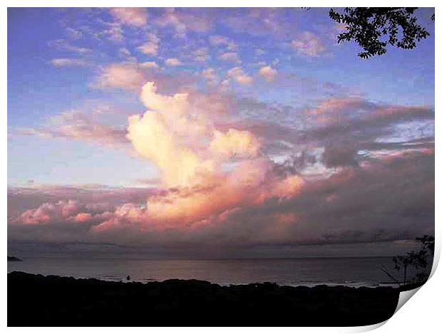 Sky Over Playa Guionnes Print by james balzano, jr.
