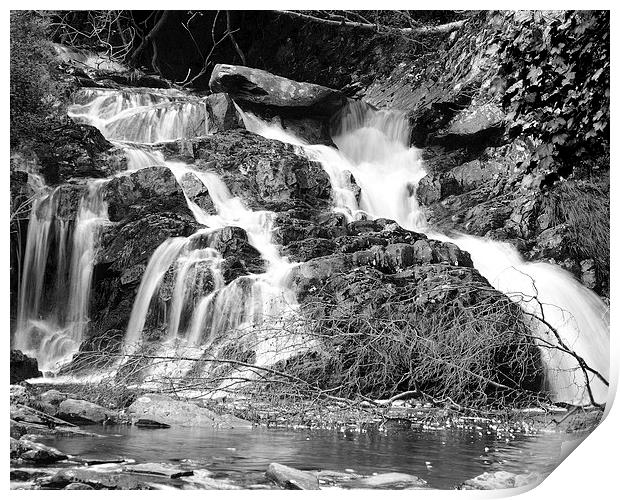 Rhiwargor Waterfall Print by Elliott Appleby