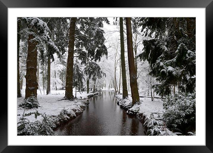 Blackwater in Winter Framed Mounted Print by Alan Sutton