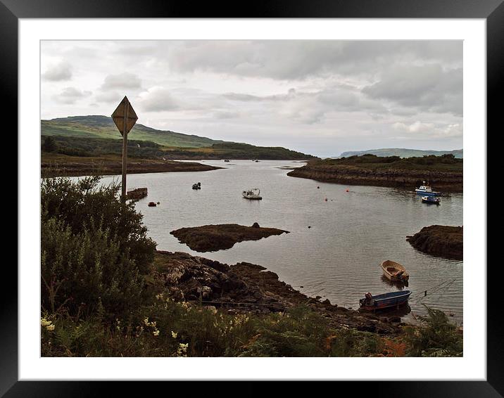 At Ulva Ferry Framed Mounted Print by Steven Watson