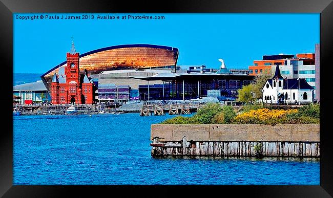 Cardiff Bay Framed Print by Paula J James