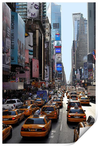 Times square New York Print by Maria Carter