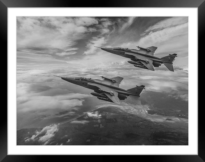 Jaguar Fighter Bombers Framed Mounted Print by P H