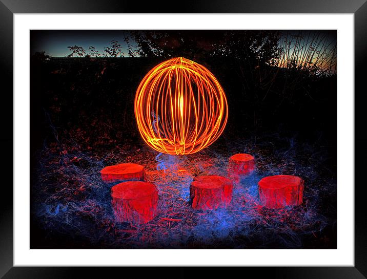 Fireball Framed Mounted Print by Gavin Wilson