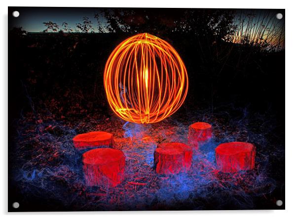Fireball Acrylic by Gavin Wilson