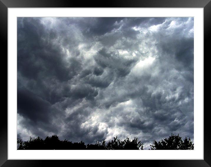 Storm Clouds Framed Mounted Print by james balzano, jr.