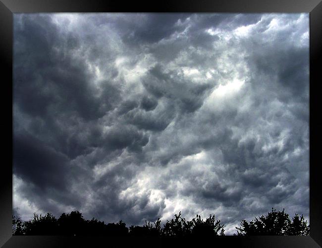 Storm Clouds Framed Print by james balzano, jr.