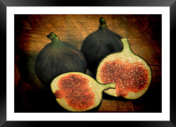 Three Figs Framed Mounted Print by Steve Purnell