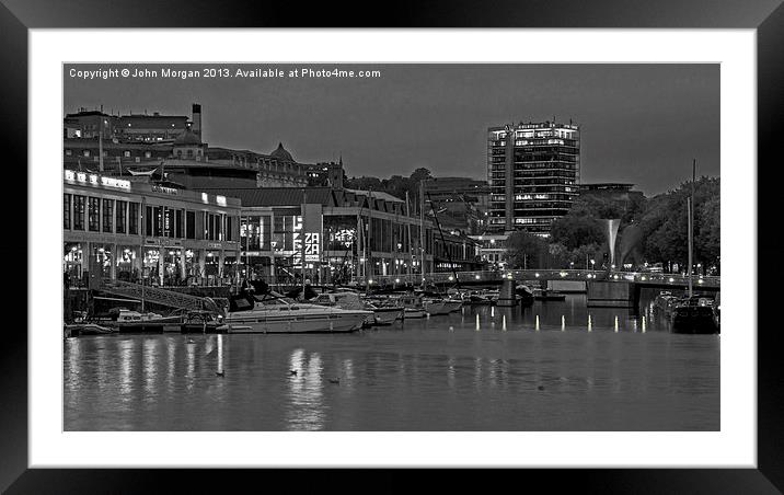 Bristol quayside. Framed Mounted Print by John Morgan