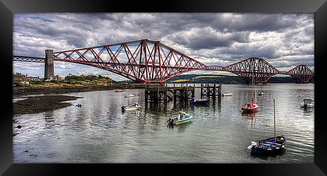 The Bridge from North Queensferry Bay Framed Print by Tom Gomez