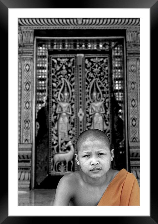 Posing, Laos Framed Mounted Print by ira de reuver