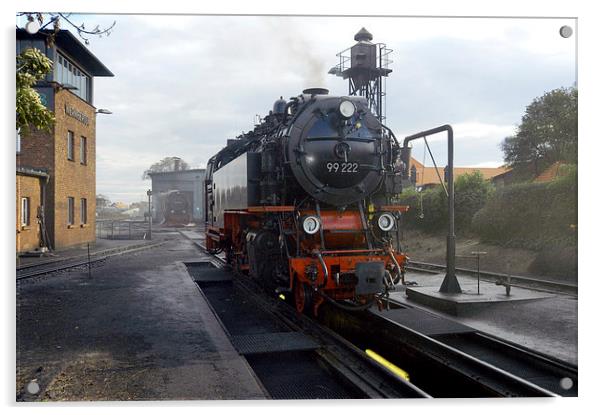 JST2599 Steam engine Germany Acrylic by Jim Tampin